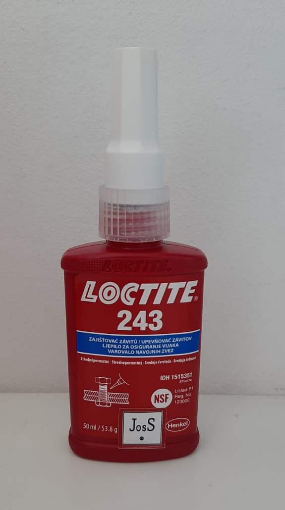 Frein-filet Loctite 243 - Résistance Moyenne, Flacon De 50 Ml - Neuf (facture Possible)